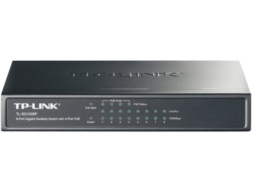 [H61592] PoE Gigabit Switch - 10/100/1000Mbps, 8 porte (4xPoE)
