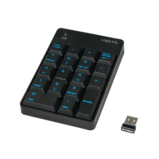 [H36065] Trådløs numerisk tastatur m. 18 taster