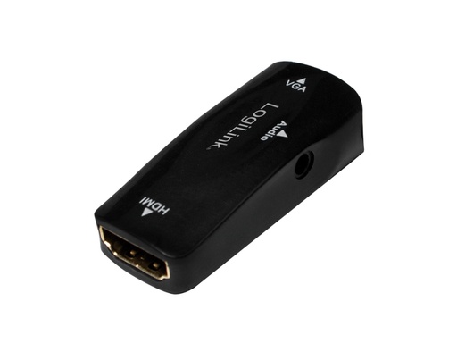 [H41638] HDMI til VGA konverter - Hun/Hun (med. audio JACK)