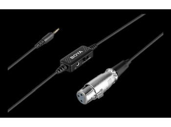 [H42573] XLR til 3.5mm stik mikrofon kabel (6m), Sort