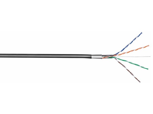 [H57839] FTP netværkskabel - CAT6, massiv CU, udendørs (metervare)
