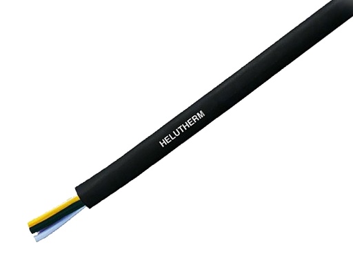 [H42438] Multikabel - 4x0,5mm² trådet Ø6,3mm, Sort (metervare)