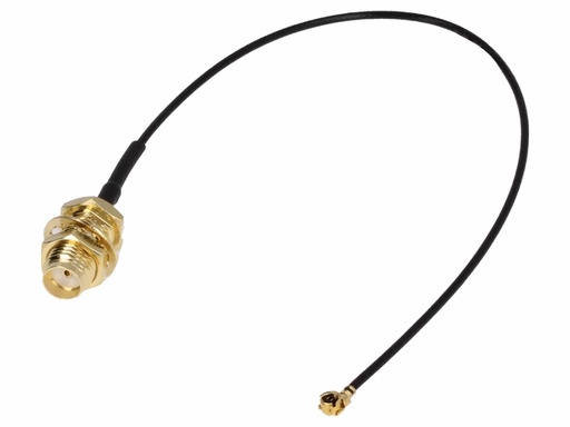 [H12859] RF Adapterkabel - SMA hun til u.FL(IPEX), GPS/GSM (15cm)