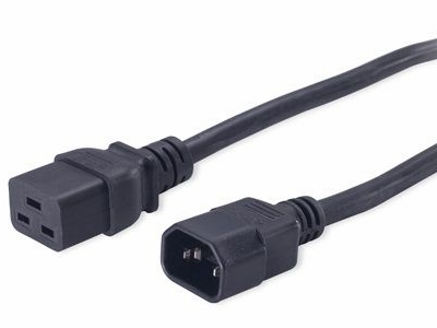[H38975] PDU/UPS strømkabel - C14 han til C19 hun (1,8m)