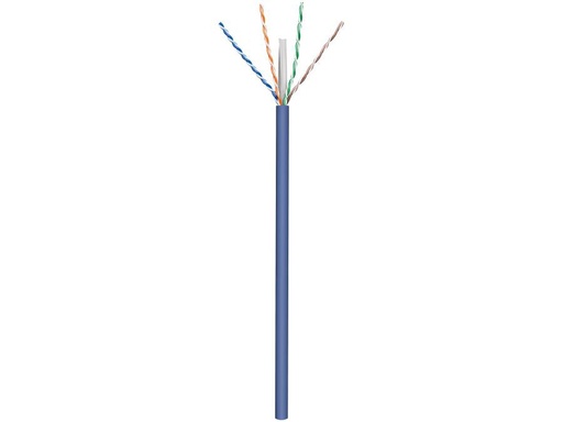[H46061] UTP netværksinst.kabel - CAT6a, massiv CU, Blå (50m)