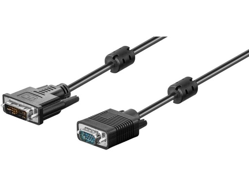 [H44637] DVI-A/VGA kabel - FullHD, DVI-I (12+5) han > VGA han (3m)