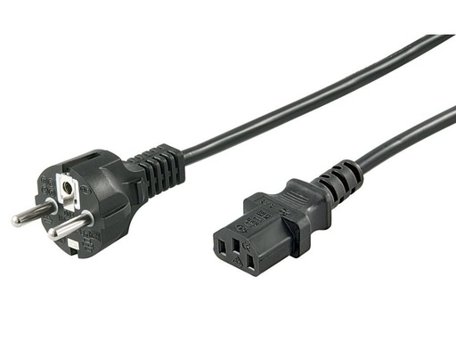 [H45757] Strømkabel - CEE7/7 > C13 (IEC), Sort (2m)