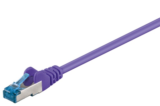 [H45586] S/FTP netværkskabel - CAT6a PiMF Halogenfri, Violet (0,25m)