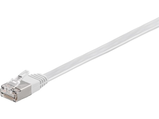 [H48892] FTP netværkskabel, FLAD - 2xRJ45, CAT6, Hvid (2m)