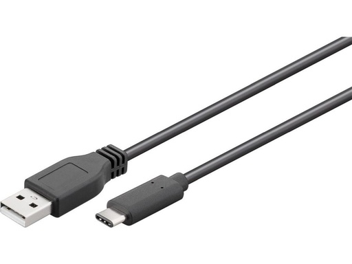[H47307] USB 3.1 SuperSpeed kabel - A han til C han (3A) Sort (0,5m)