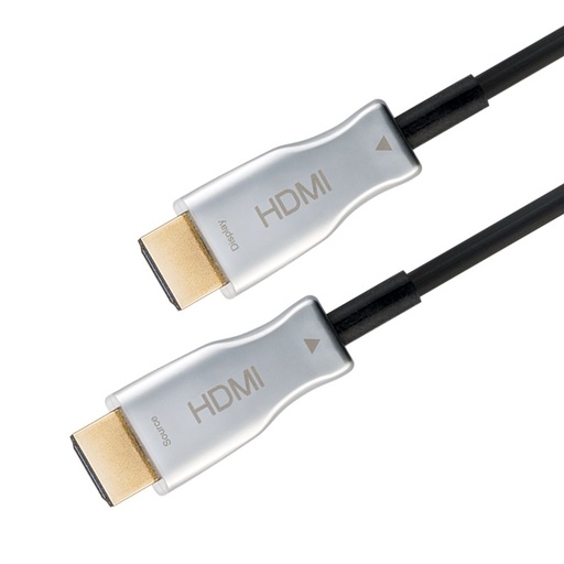 [H50981] Optisk Hybrid HDMI 2.0 kabel - 2 x HDMI A han, Sort (30m)