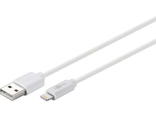 [H33045] USB 2.0 til Lightning opladnings- og data kabel, Hvid (2m)