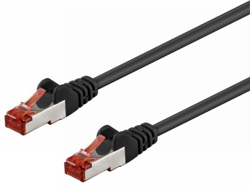 [H37203] S/FTP netværkskabel - CAT6 PIMF CU LSZH, Sort (10m)