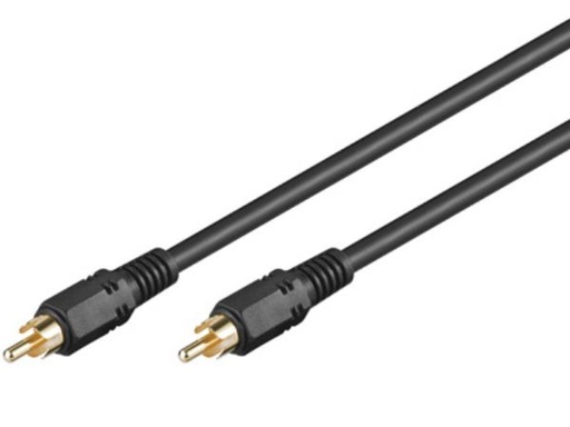 [H29566] Phonokabel - RCA han til RCA han, RG59, Guld (10m)