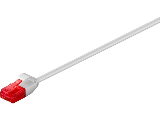[H42471] UTP netværkskabel - CAT6, 2xRJ45 slim, Grå (0,15m)