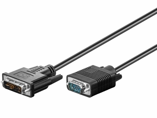 [H29415] DVI-A/VGA kabel - DVI-A (12+5) han til SVGA han (10m)