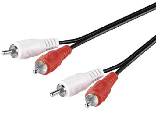 [H11118] Phonokabel - 2 x RCA han til 2 x RCA han, HQ (5m)