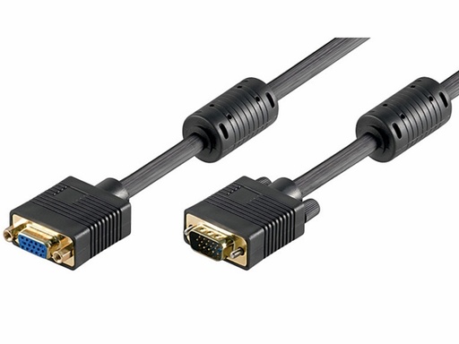 [H11476] Monitorforlængerkabel - Full HD SVGA, han/hun, Sort (5m)