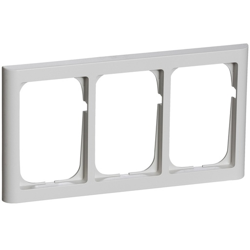 [1017039403] LK Fuga ramme Softline 63 3x1½m - lysegrå