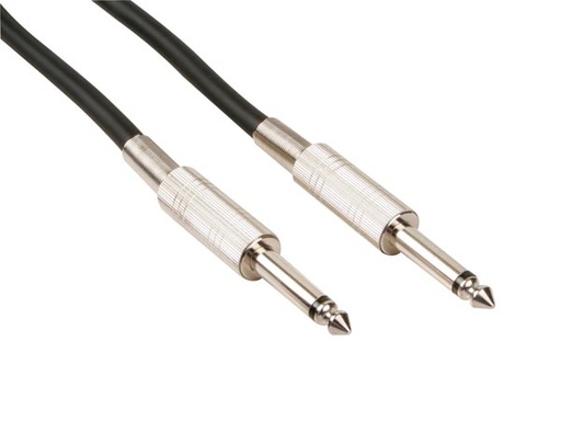 [H11450] HQ højttalerkabel - 2 x 6,35mm mono han JACK (3m)