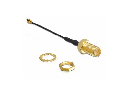 [H64671] Antenne adapterkabel - RP-SMA hun til MHF1 han (5cm)