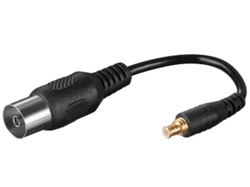 [H32522] Antenne adapterkabel - MCX han til COAX hun (10cm)