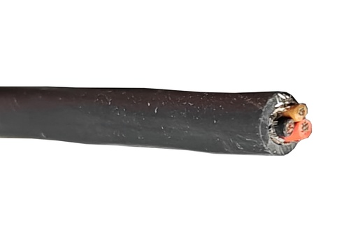 [H31968] Multikabel, skærmet - 3x0,5mm² Ø6mm Sort (metervare)