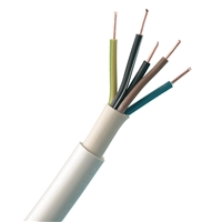 [H28324] Installationskabel - 5x1,5mm² Ø12,5mm, Grå (metervare)