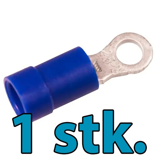 [2921106243] Isoleret ringkabelsko 1,5-2,5 mm² blå M6 - 1 stk.