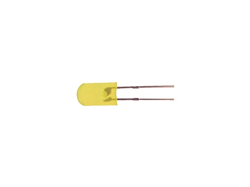 [H24796] Rektangulær LED - 5x2,5mm m. rund top, GUL