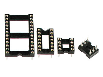 [H20905] IC-sokkel m. tulipanben - 8 ben (7,62mm)