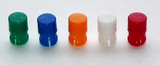 [H17089] Linse/holder til 5mm LED - Rød, Rund (Ø7,1mm)