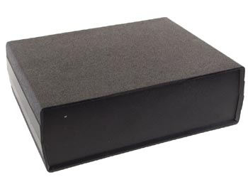 [H16324] ABS instrumentkabinet - Sort/sort (200x160x65mm)