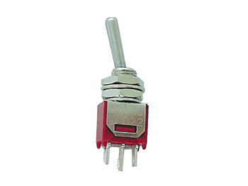 [H12700] Miniature vippekontakt - 1P ON-OFF-ON, u. gevind