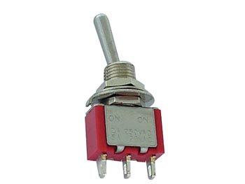 [H12577] Vippekontakt - 1P ON-(ON), kabinetmont. (Ø7mm)
