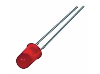 [H14928] 5mm std. LED - Rund, RØD diffus (8mcd 60°)