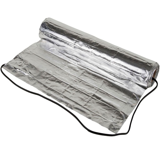 [40840010] Alumat parketgulvvarmemåtte 0,5x2,0m 1m² 80W