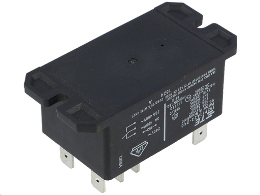 [H38359] Heavy duty relæ - 24VDC / 30A, 2 x skifte (DPDT)