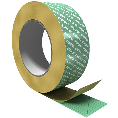 [4239200127] Dampspær tape, Grøn, 25 meter, 50 mm.