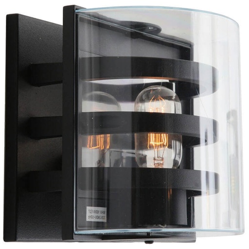 [4243730230] L & K Design Delta væg E27 sort