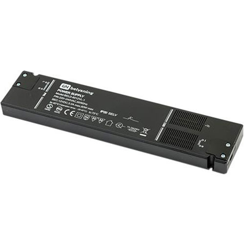 [451175] LED driver 12V DC 60W 263x59x18mm ikke dæmpbar