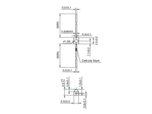 [H32495] Aksial IR LED - 950nm (Stanley AN501)
