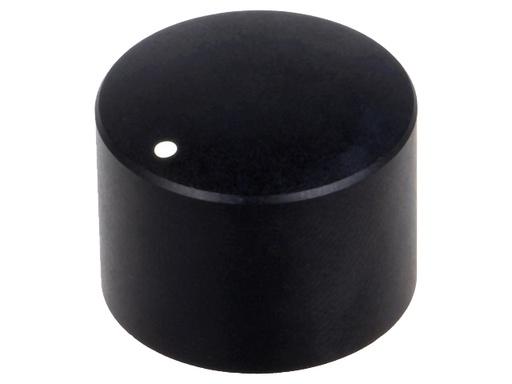 [H56771] Drejeknap til 6mm aksel, Ø25x18mm, Sort