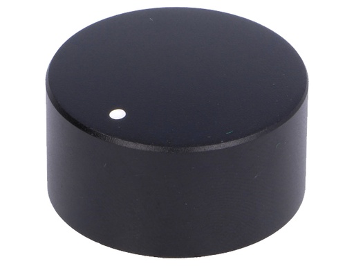 [H56772] Drejeknap til 6mm aksel, Ø30x16mm, Sort