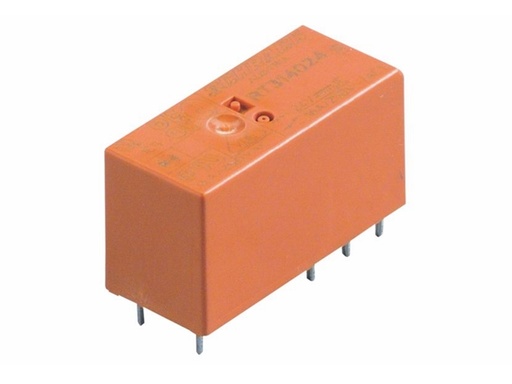 [H55043] Vertikalt relæ - 230VAC / 8A, 2 x skifte (DPDT)