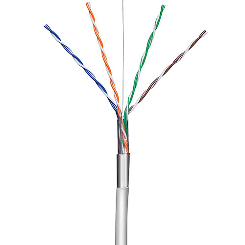 [5054305] Datakabel UTP CAT6E, grå, CCA 4x2x0,24 - 305 m.