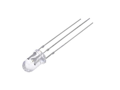 [H58081] 5mm LED - Rund, Klar, Rød/Gul (2180-3000mcd 30°)