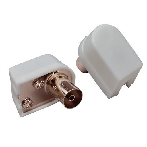 [5187000371] Coax stik Hun vinkel Grå