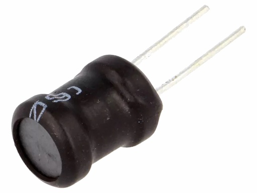 [H64677] HF-drosselspole, vertikal - 100uH, 2A, Ø8,7x12mm (5mm)