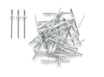 [H60392] Popnitter, aluminium - Ø3,0 x 11mm (100 stk.)